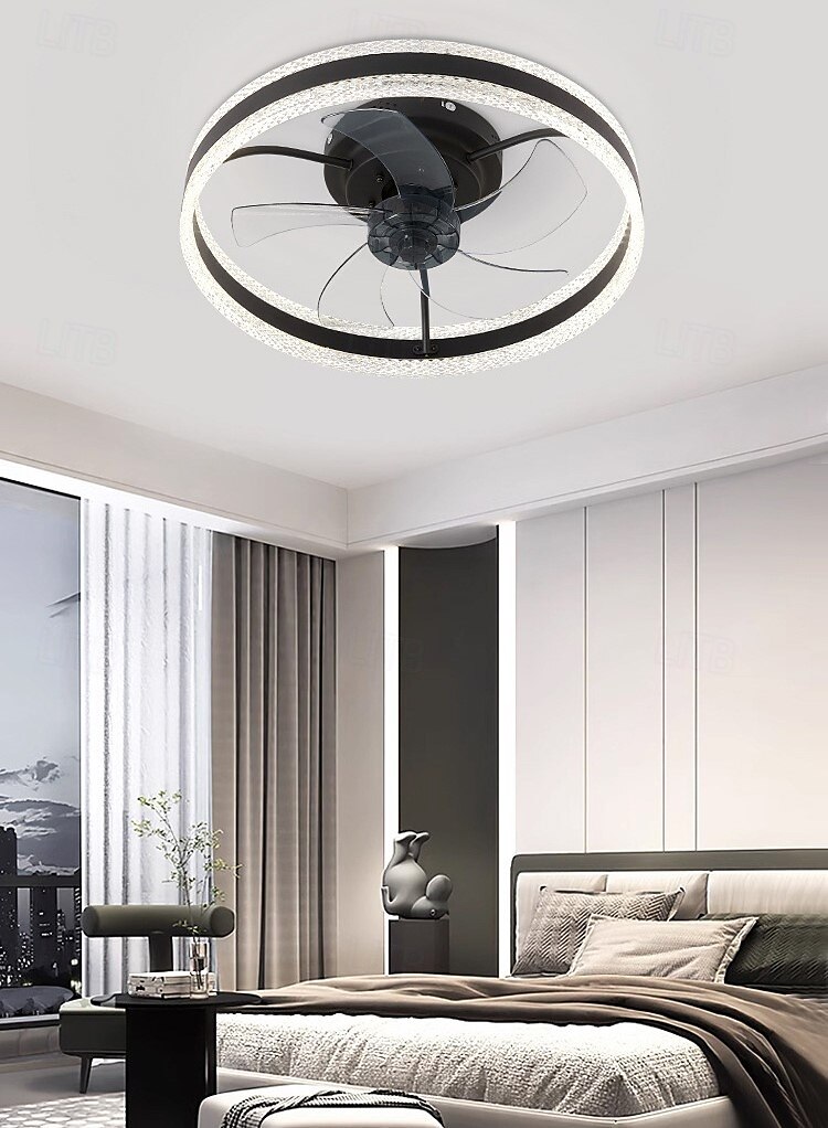 Ceiling Fan with Light, Low Profile Fan, Flush Mount Ceiling Fan, Dimmable LED, App & Remote Control, Quiet DC Motor, for Bedroom, Living Room 2025 - $197.99 –P6
