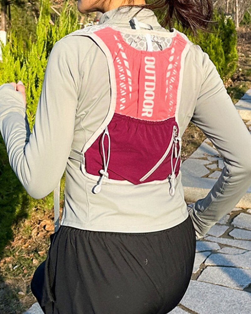 Hardloopvest Waterpakket Hydratatievest Armverwarmers waterdicht Sneldrogend Lichtgewicht Polyester voor marathonloop Wandelen Joggen 2025 - $20.99 –P13