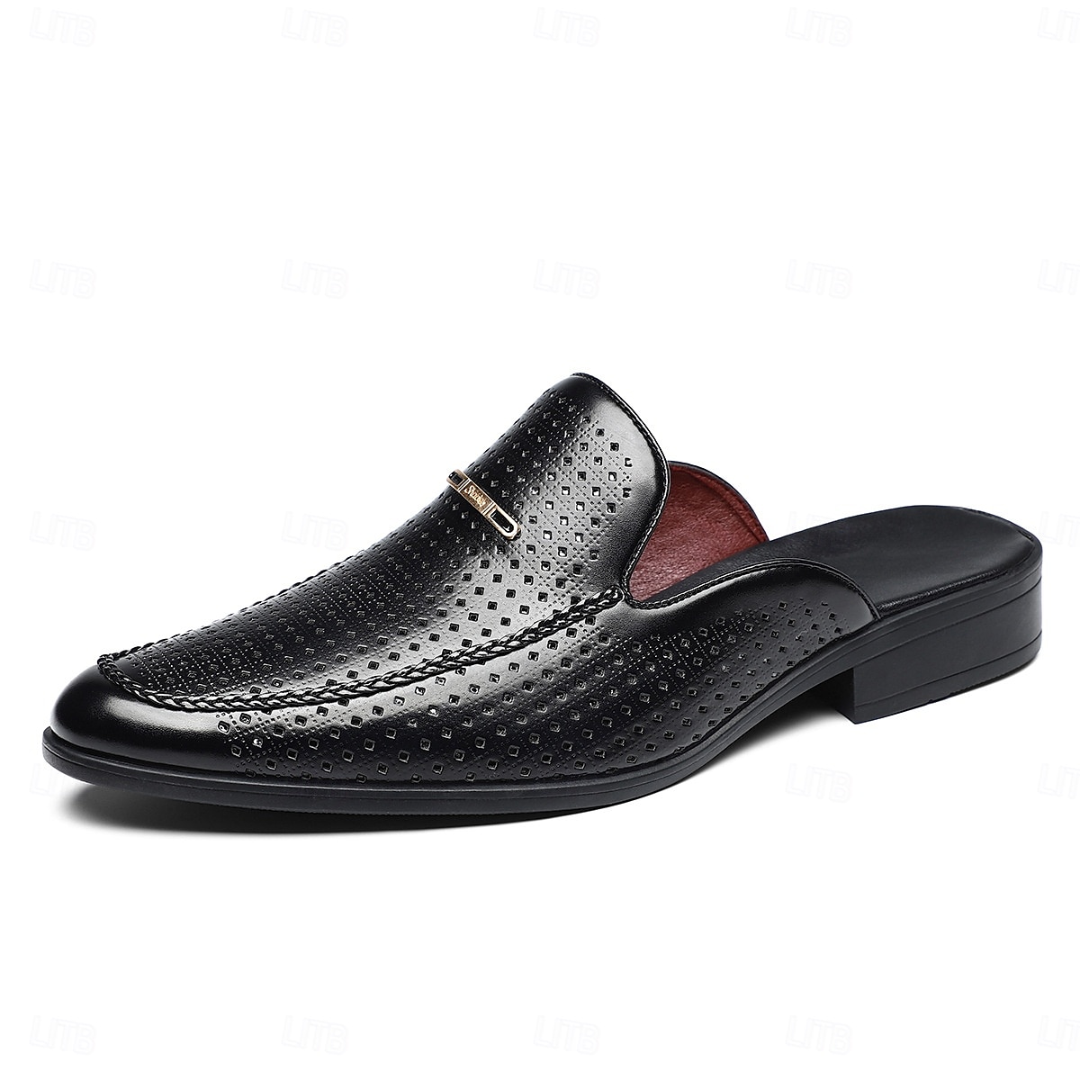 gule perforerte slip-on loafers for menn – dristig farge med pustende design, lette og stilige for sommerutflukter, bilkjøring og uformelle kontorantrekk 2026 - $46.99 –P1