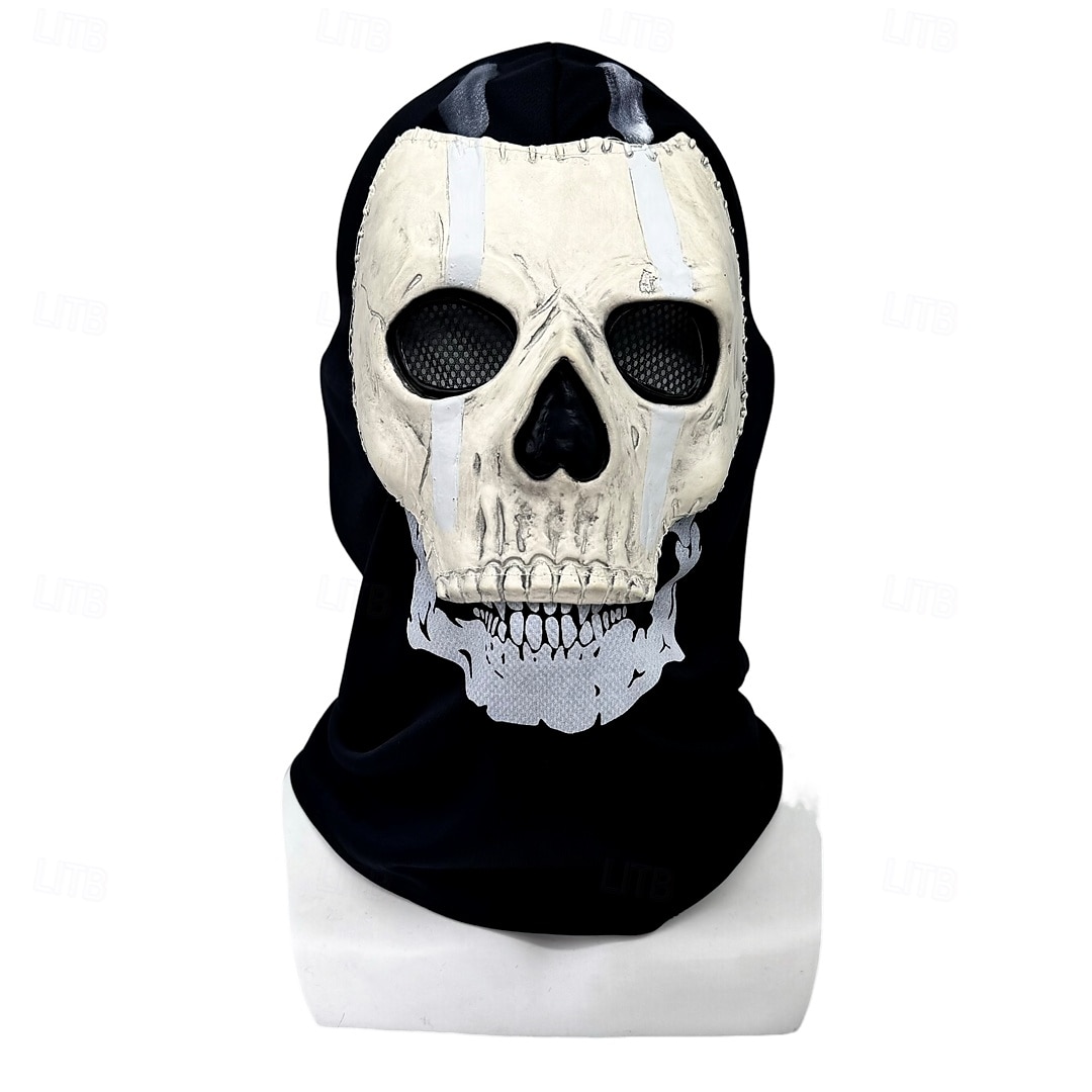 Halloweenská vojenská taktická maska lebky pro dospělé, realistické strašidelné kostýmy, latexová maska na obličej, vojenská taktická maska lebky na halloweenskou párty 2025 - $27.99 –P7