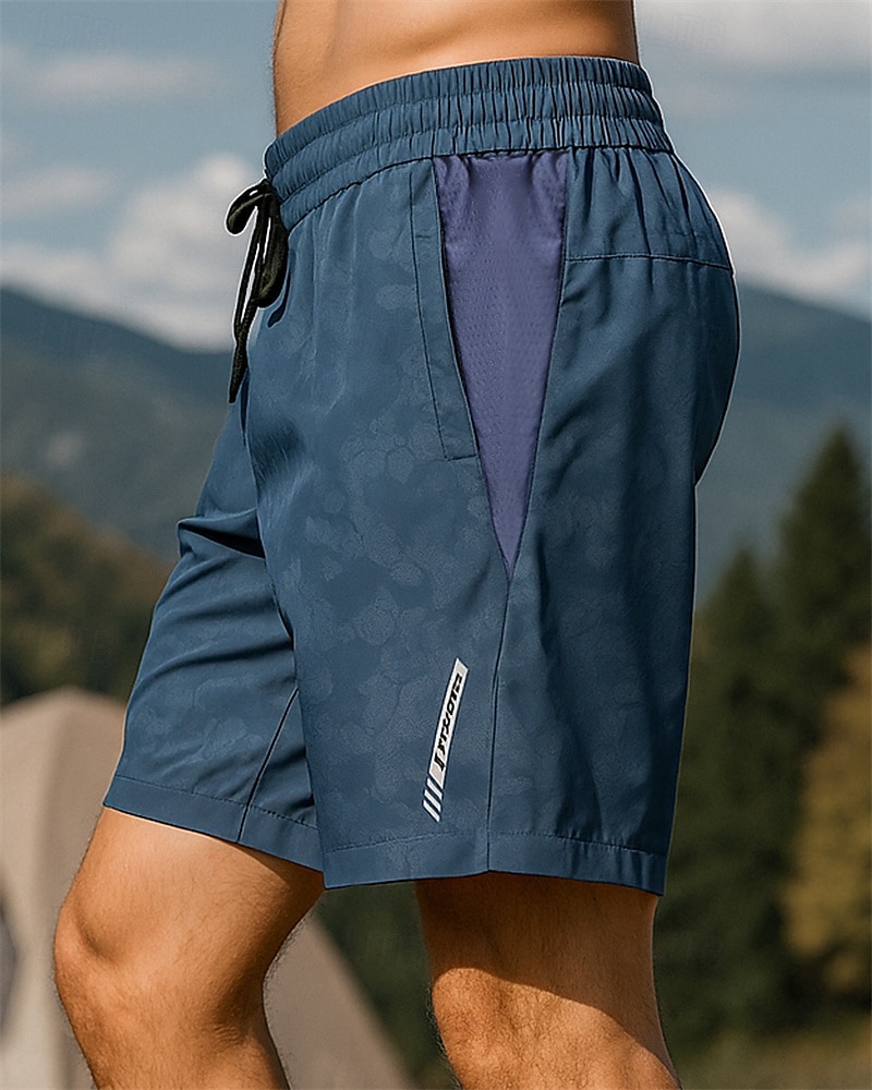 Pánské Dağcı Şortu turistické kalhoty Kamuflážní barva Léto Venkovní Běžný Voděodolný Větruvzdorné Rychleschnoucí Lehká váha Kraťasy Elastický pas Tmavě šedá Černá Tenis Golf Běh S M L XL XXL 2026 - $22.99 –P3