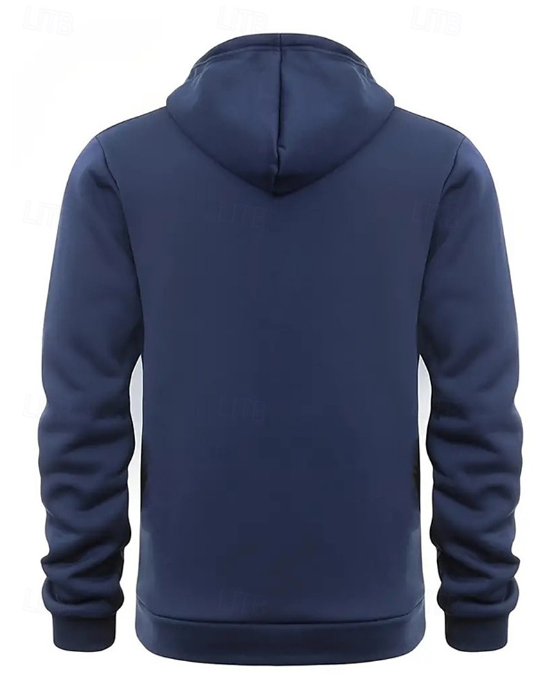 Homens Moletom Quarter Zipper Hoodie Preto Verde Tropa Azul Marinha Camelo Com Capuz Tecido Zíper Bolsos Desportos e Ar livre Diário Feriado Poliéster Roupa de rua Básico Casual Primavera Outono Roupa de 2026 por $28.99 –P2