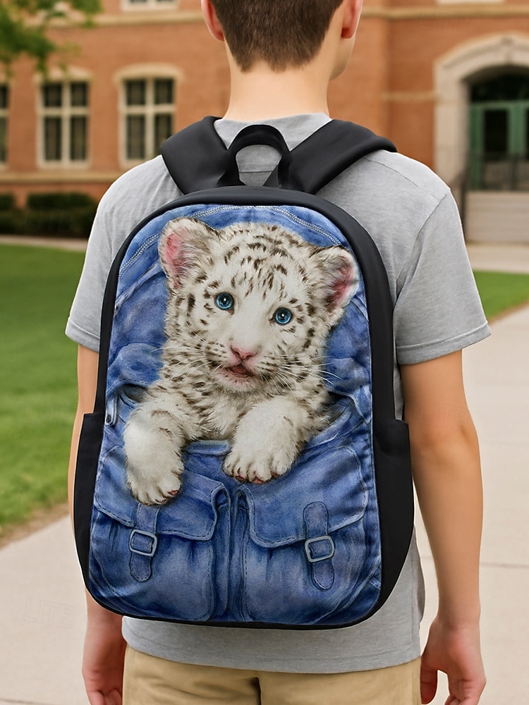 Kids 3-Piece Animal Print Backpack Set, Waterproof School Bookbag with Lunch Bag and Pencil Case for Elementary Boys & Girls, Back to School and Daily Use 2026 - $34.99 –P1