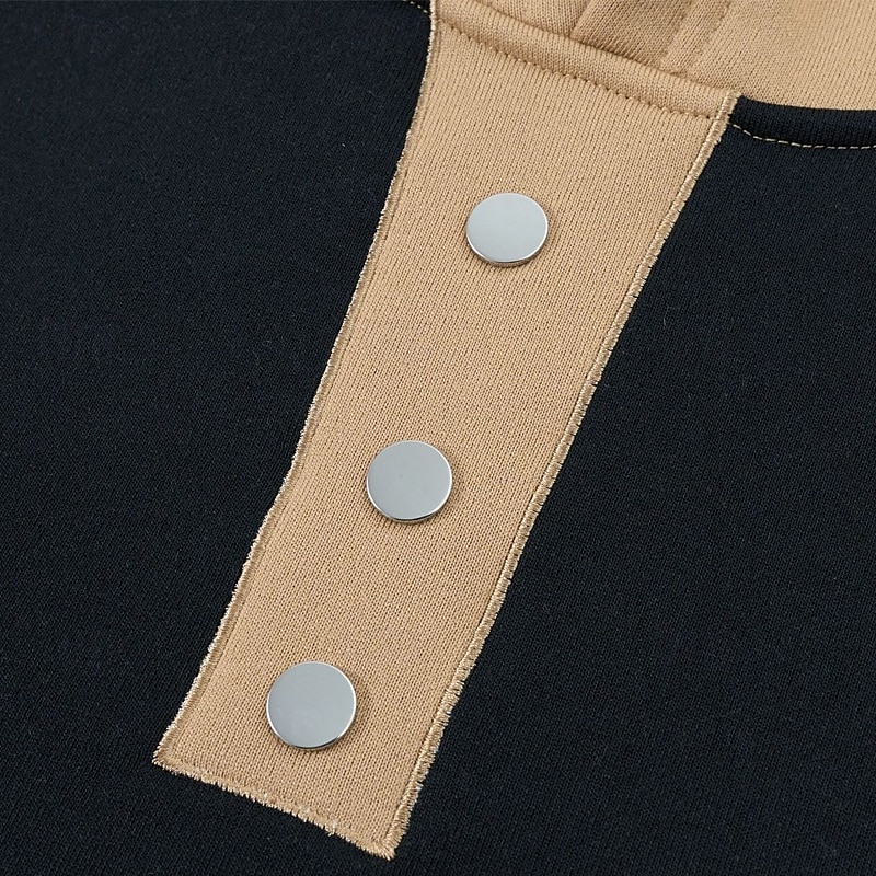 Męskie Bluza z Kapturem Bluza z kapturem Czerwony Granatowy Khaki Szary Kaptur Kolorowy blok Kieszeń Praca Sport i turystyka Codzienny Podstawowy Codzienny Trening Jesień Zima Odzież Bluzy z kapturem 2025 - $25.99 –P7