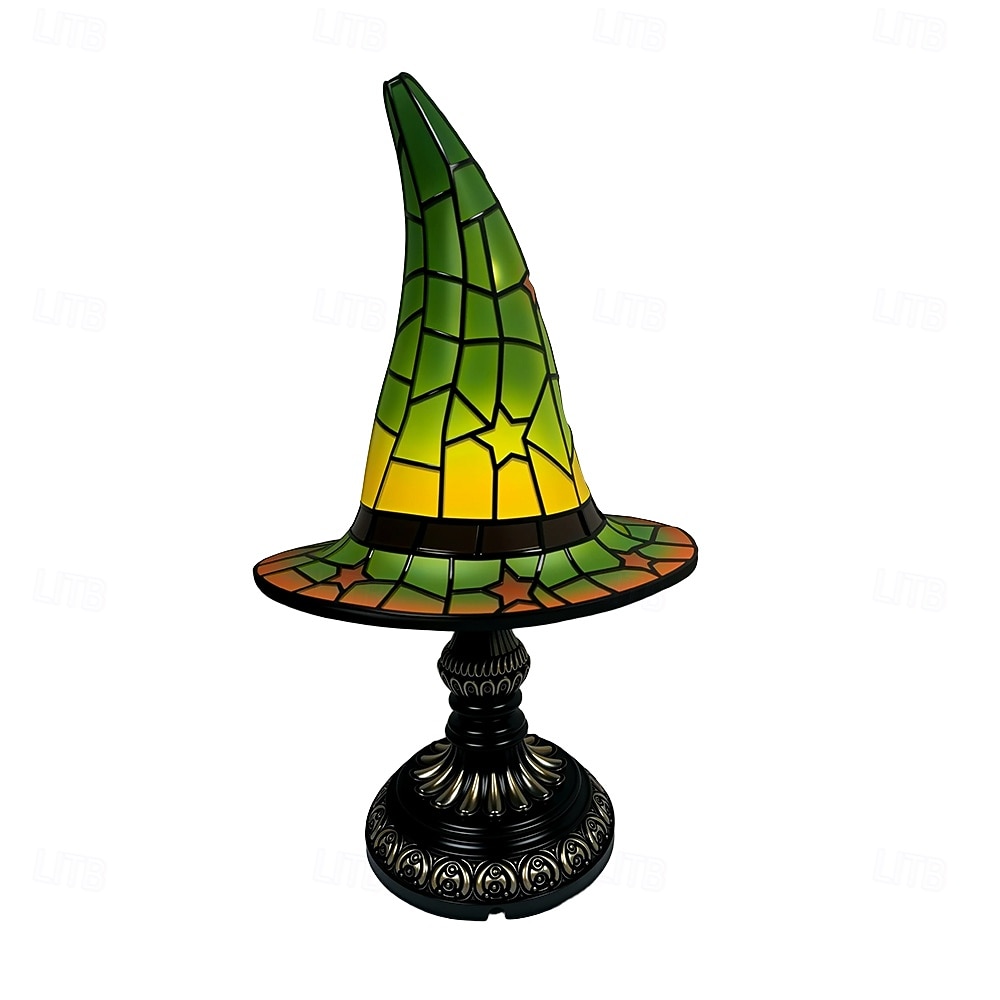 1 шт. ретро смоляная шляпа ведьмы светильник уникальный ночной светильник для спальни прикроватный светильник атмосфера праздника Хэллоуин декоративный светильник usb-разъем 2026 - $33.99 –P8