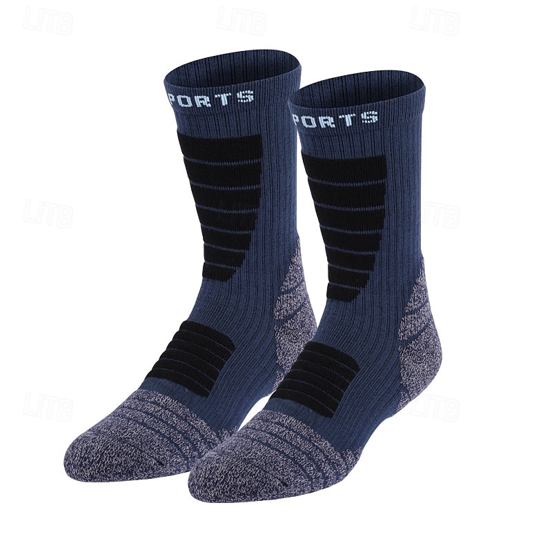 1 Par Hombre Mujer calcetines de lana merino Calcetines de senderismo Calcetines para correr Mantiene abrigado Transpirable Anti ampollas Grueso Invierno Al aire libre tripulación media Retazos Lana 2025 - $11.49 –P10