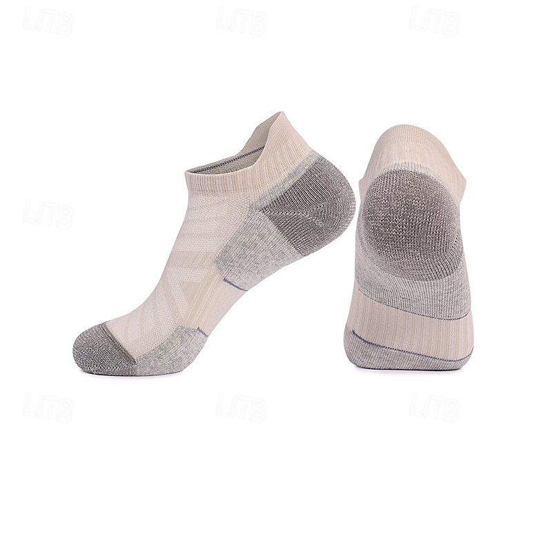 1 Par Hombre Mujer calcetines de lana merino Calcetines para correr Mantiene abrigado Transpirable Anti ampollas Grueso Al aire libre tobillo Retazos Lana Merina Azul marinero Negro Blanco para Esqu 2025 - $11.49 –P8
