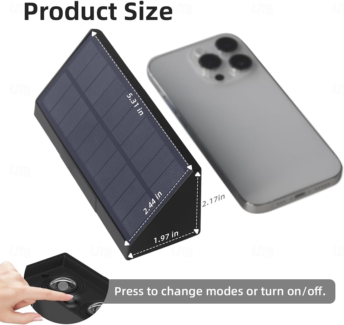 Настенные светильники на солнечных батареях, уличные, 1/2/3 светодиодные линзы, светильники для ограждения, работающие от электричества, водонепроницаемые, теплого белого цвета, с автоматическим 2026 - $16.99 –P15