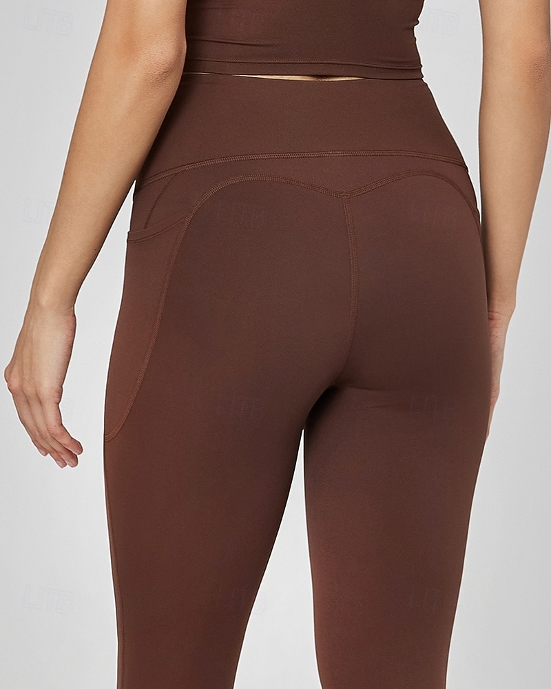 Per donna Pantaloni fitness Pantaloni da Pilates Pantaloni da yoga con tasche Leggero Vita Alta Palestra Pilates Zumba Pantaloni Rosa Caffè Autunno Gli sport Abbigliamento sportivo Micro-elastico del 2025 a $12.39 –P5