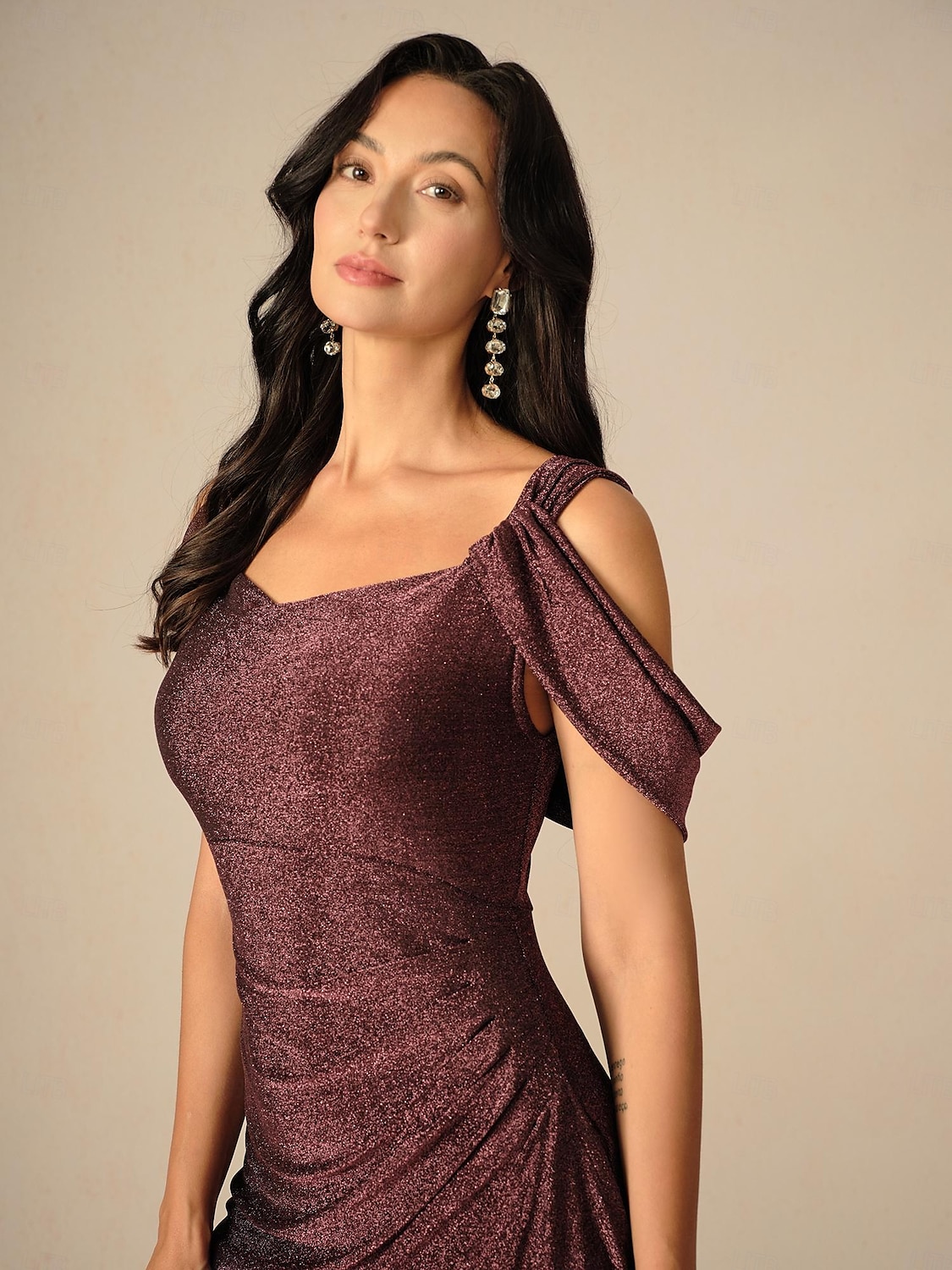 Pentru femei Rochie Lunga Rochie Maxi Rochie de petrecere Bodycon Elegant Petrecere Zi de Naștere Club Fit regulat Simplu Fără manșon Curele de Maroniu Vară 2025 - $99.99 –P4