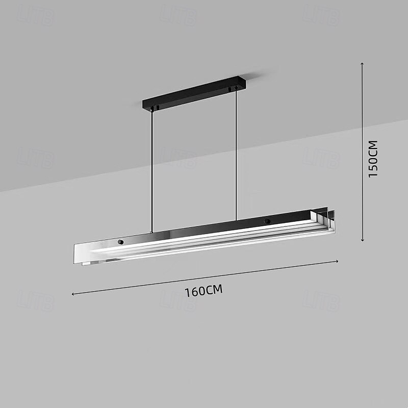 lustre pendente de led preto com cúpula moderna para cozinha, mesa de jantar ou bar de 2025 por $499.99 –P4