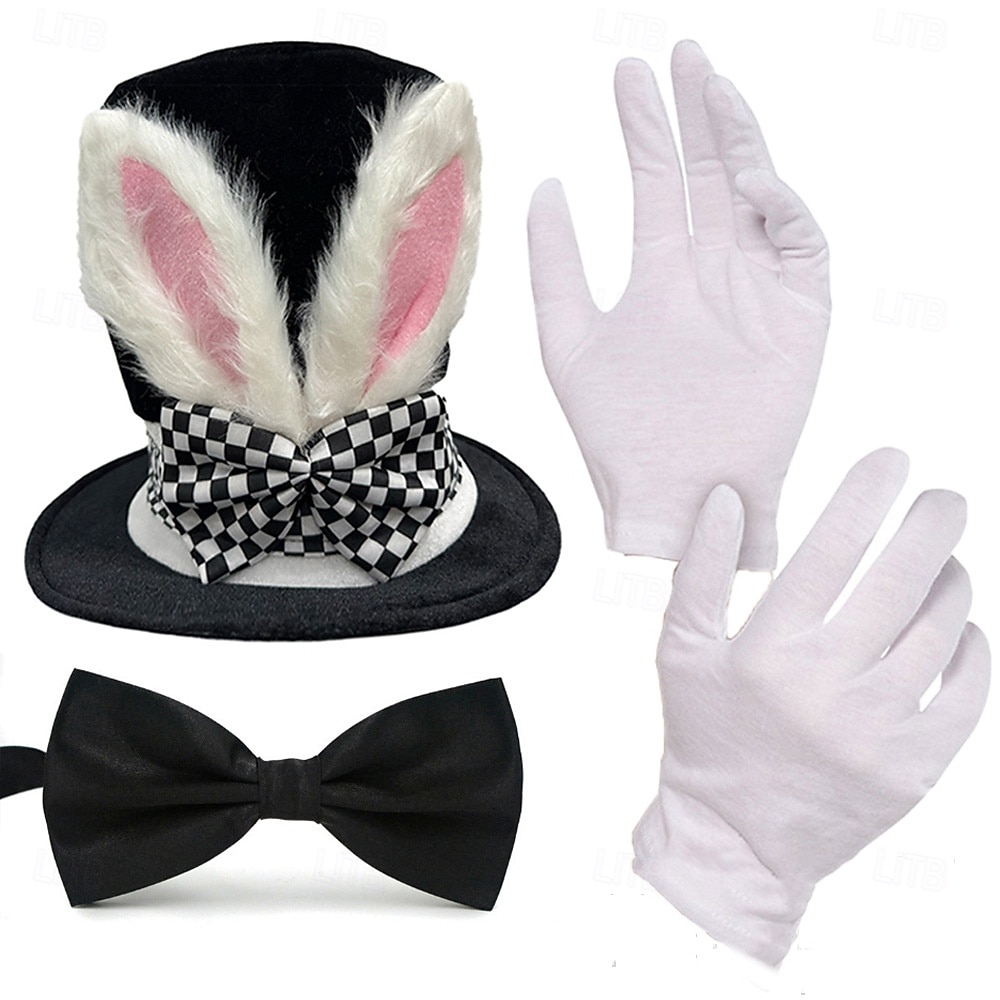 Alice in Wonderland Pohádka Śílenec Sada příslušenství Postavy z pohádek cosplay Filmové kostýmy for Unisex Děti Dospělé předvečer Všech svatých Karneval Světový den knihy Výkon Vzdělávací převlékán 2025 - $20.99 –P6