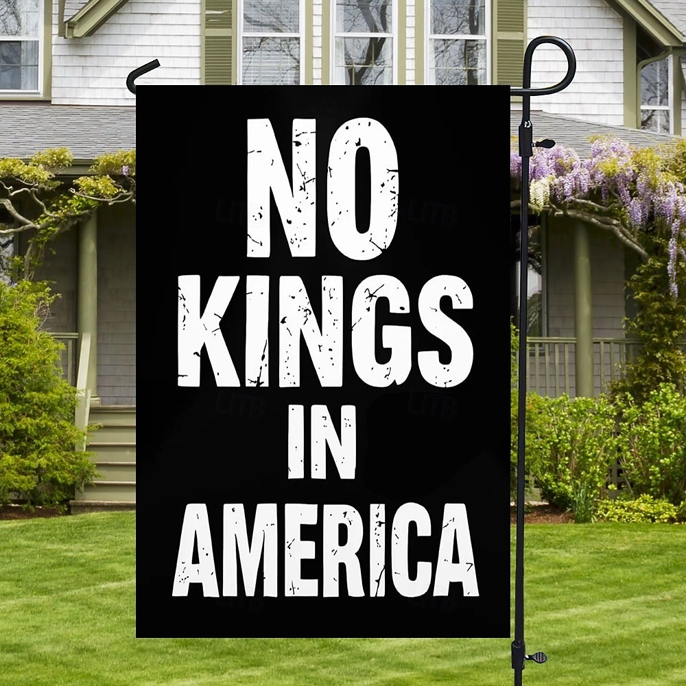 No Kings Protest Garden Flag 12 x 18 Inch Yard Flags, Small Garden Flags for Outside, Outdoor Flags, Holiday Garden Flags for All Seasons 2026 - $9.99 –P3
