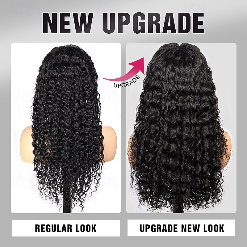 13x4 Human Hair Lace Frontal Wig High-quality Deep Wave Human Hair Wig 200% Density 2025 - $239.19 –P2