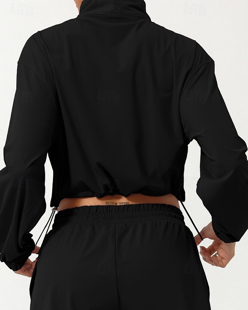 Mulheres Moletom com capuz Jaqueta de Trilha Jaqueta esportiva Ao ar livre Proteção Solar Respirável Secagem Rápida Roupas de caminhada Roupas de caminhada Outono Jaqueta Tênis Golfe Corrida Côr de 2025 por $28.99 –P19