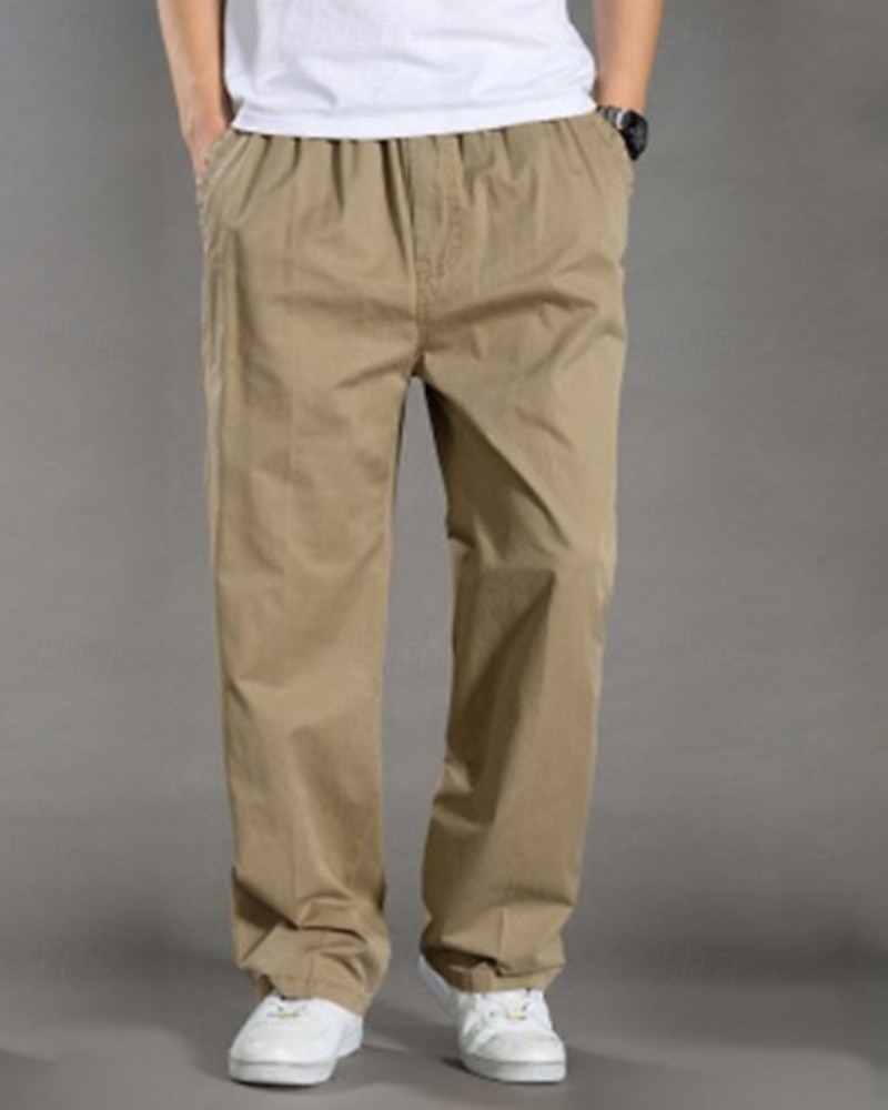 בגדי ריקוד גברים מכנסי חוץ מכנסי קרגו מכנסיים לטיולי הליכה סתיו חיצוני רגיל קל משקל נושם תחתיות אלסטית מותניים צהוב בהיר אפור כהה כותנה מחנאות / צעידות / טיולי מערות ריצה M L XL XXL XXXL 2026 - $22.99 –P9