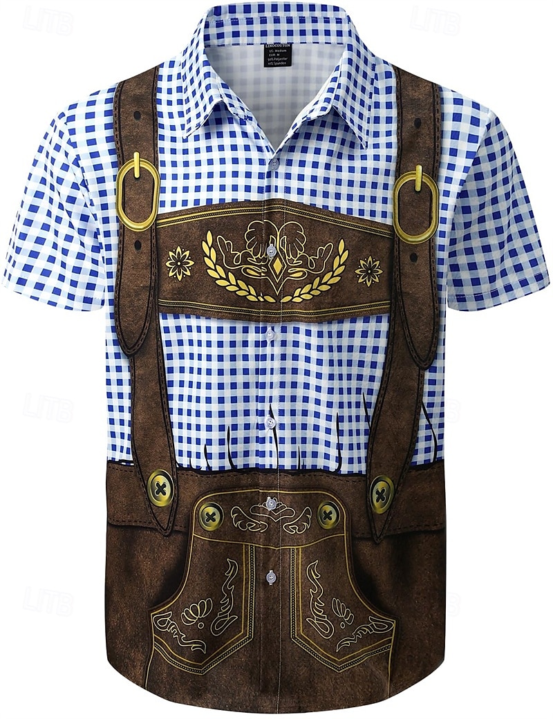 Camicie hawaiane Camicia Aloha bavarese Monaco Tedesco Alpino Grafico per Per uomo Adulti Stampa 3D  per Carnevale Birra Oktoberfest Spiaggia Vacanza Feste del 2026 a $23.99 –P6