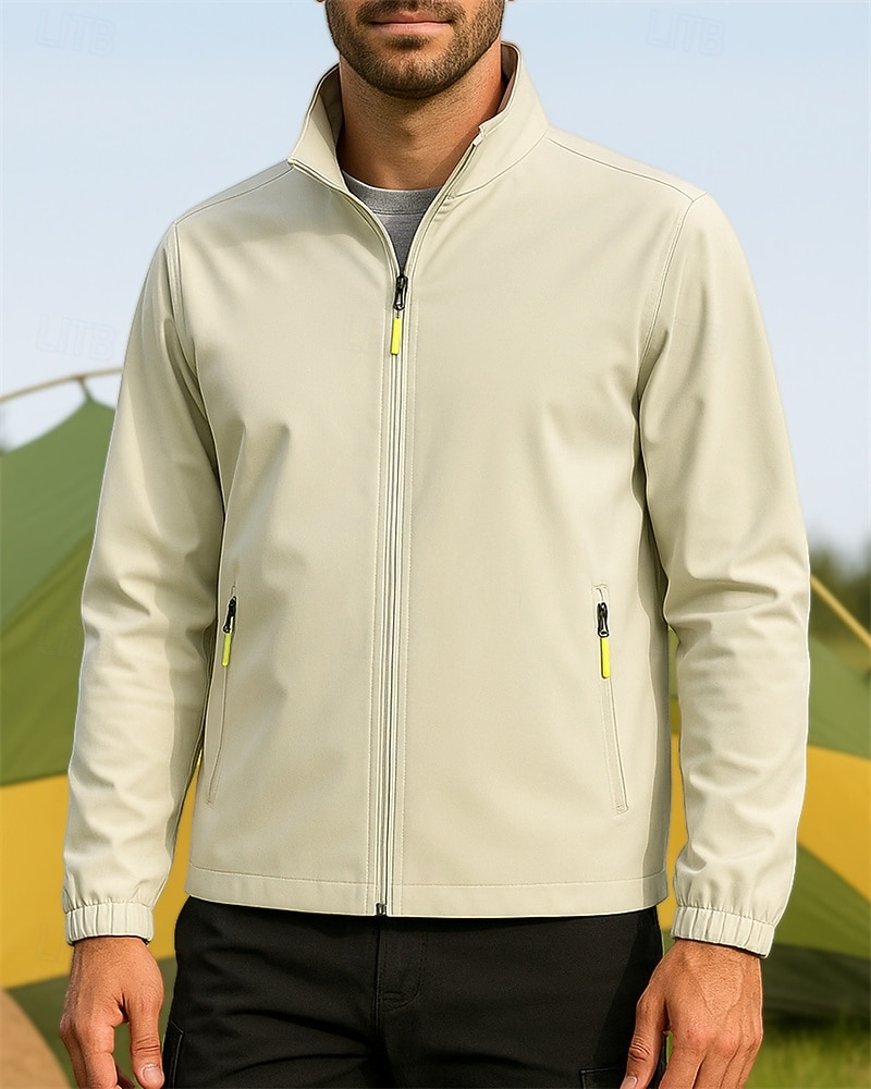 Муж. Куртка для туризма и прогулок Спортивная куртка Дождевик На открытом воздухе Водонепроницаемость Легкость Дышащий Походная одежда Походная одежда Весна Осень Жакет Теннис Гольф Бег Сплошной цвет 2025 - $29.99 –P1