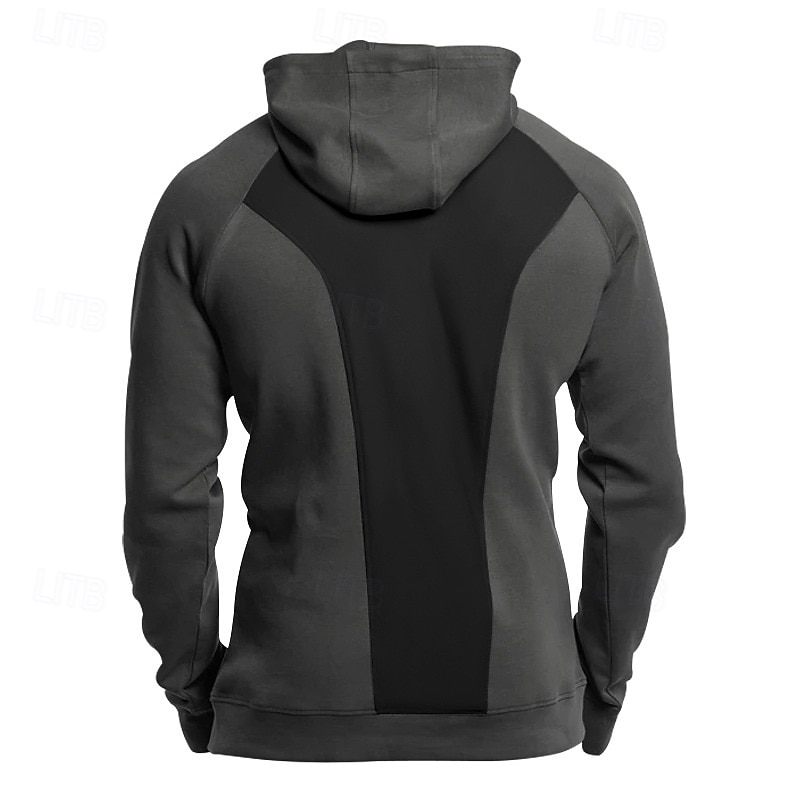 Hombre Sudadera Sudadera con capucha de lana Sudadera táctica con capucha Negro Verde Ejército Azul Marino Gris Oscuro Con Capucha Plano Cerrar Retazos Cremallera de un cuarto Deporte Casual Diario 2025 - $31.99 –P6