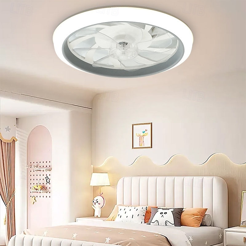 Led Ultra-Thin Ceiling Lamps Fan With Light Modern Living Room Lights Bedroom Lamp With Remote Control 2025 - SGD S$334.34 –P2