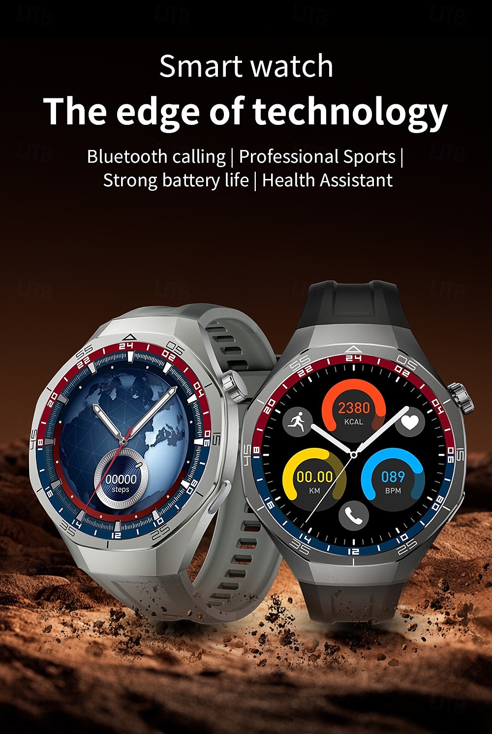 C15Pro Smart Watch 1.52 Inch HD AMOLED Screen NFC Tracker Bluetooth Call Health Monitoring Watch 2025 - $31.99 –P1