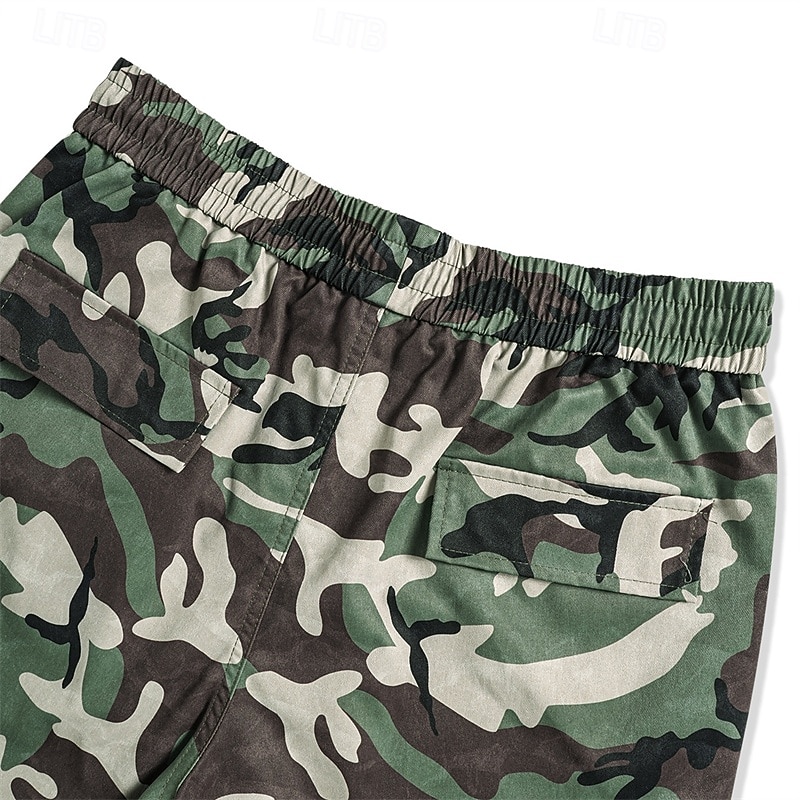 Муж. Брюки карго Штаны для туризма и прогулок походные брюки Камуфляж На открытом воздухе Стандартный Водонепроницаемость С защитой от ветра Быстровысыхающий Легкость Брюки Карман Эластичная талия 2026 - $38.99 –P5