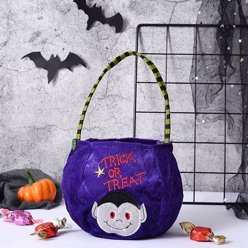 Halloween Treat Bag for Kids, Trick or Treat Candy Tote Bag, Gift Basket with Pumpkin Ghost Witch Design, Non-Woven Halloween Party Favor Bag 2025 - $4.99 –P9