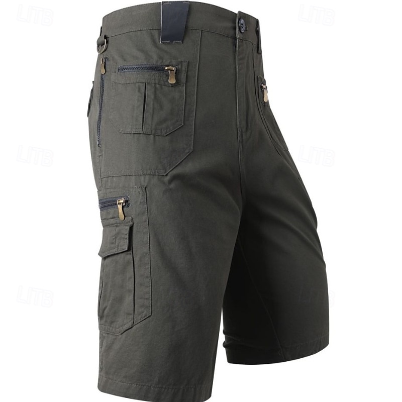 Homens Calça Cargo Calças de Trilha calças de caminhada Ao ar livre Normal Secagem Rápida Leve Elástico Respirável Calção Calças Capri Verde Tropa Azul Tênis Golfe Corrida S M L XL XXL de 2025 por $21.59 –P3