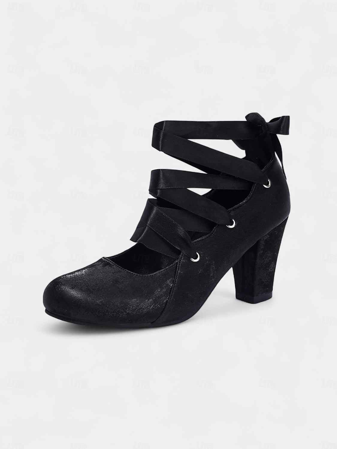 Chaussures Mary Jane à talons et lacets en satin vert vintage des années 1920 pour femmes – Chaussures à talons épais d'inspiration rétro pour les goûters ou les tenues vintage de 2025 ? $46.99 –P3