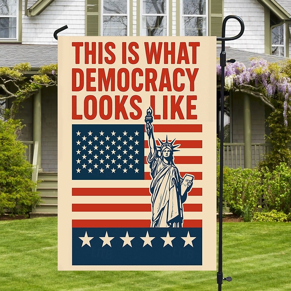 No Kings Protest Garden Flag 12 x 18 Inch Yard Flags, Small Garden Flags for Outside, Outdoor Flags, Holiday Garden Flags for All Seasons 2026 - $9.99 –P5