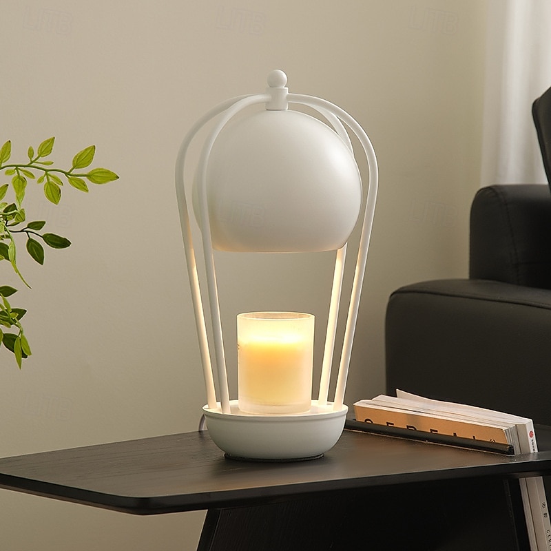 Lampada scaldacandele, scaldacera ishphso con timer &Lampada dimmerabile a forma di fiore di giglio bianco, ideale per l'ufficio domestico, estetica moderna, contemporanea, anniversario &regalo di del 2025 a $100.99 –P7