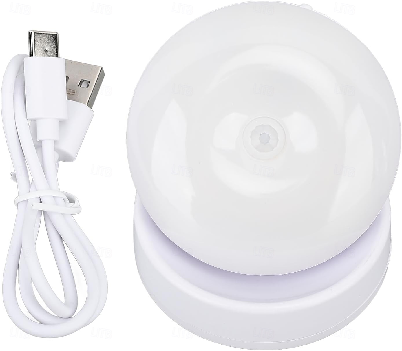 Luz nocturna con sensor de movimiento LED, lámpara de pared de inducción recargable con rotación de 360 grados, lámpara de pared LED para escalera, armario, pasillo, dormitorio 2025 - $16.49 –P4