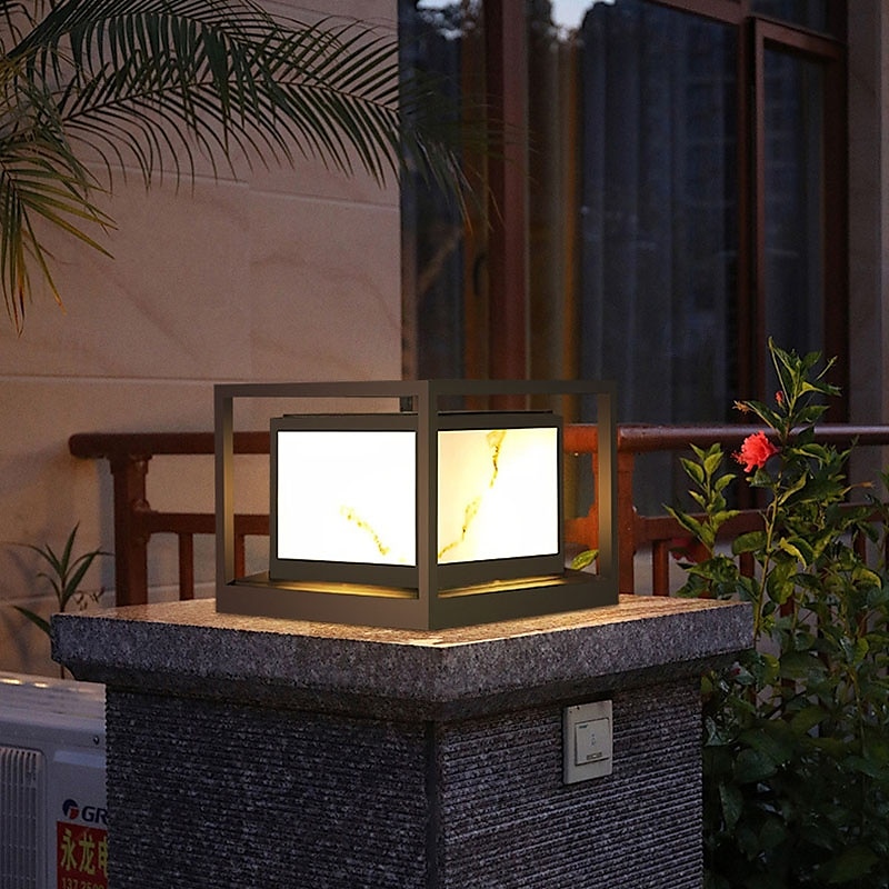 Buitenpaalverlichting armatuur moderne tuin entree buiten zuilverlichting metalen behuizing patio pilaarverlichting 110-240v 20w 2025 - $272.09 –P8