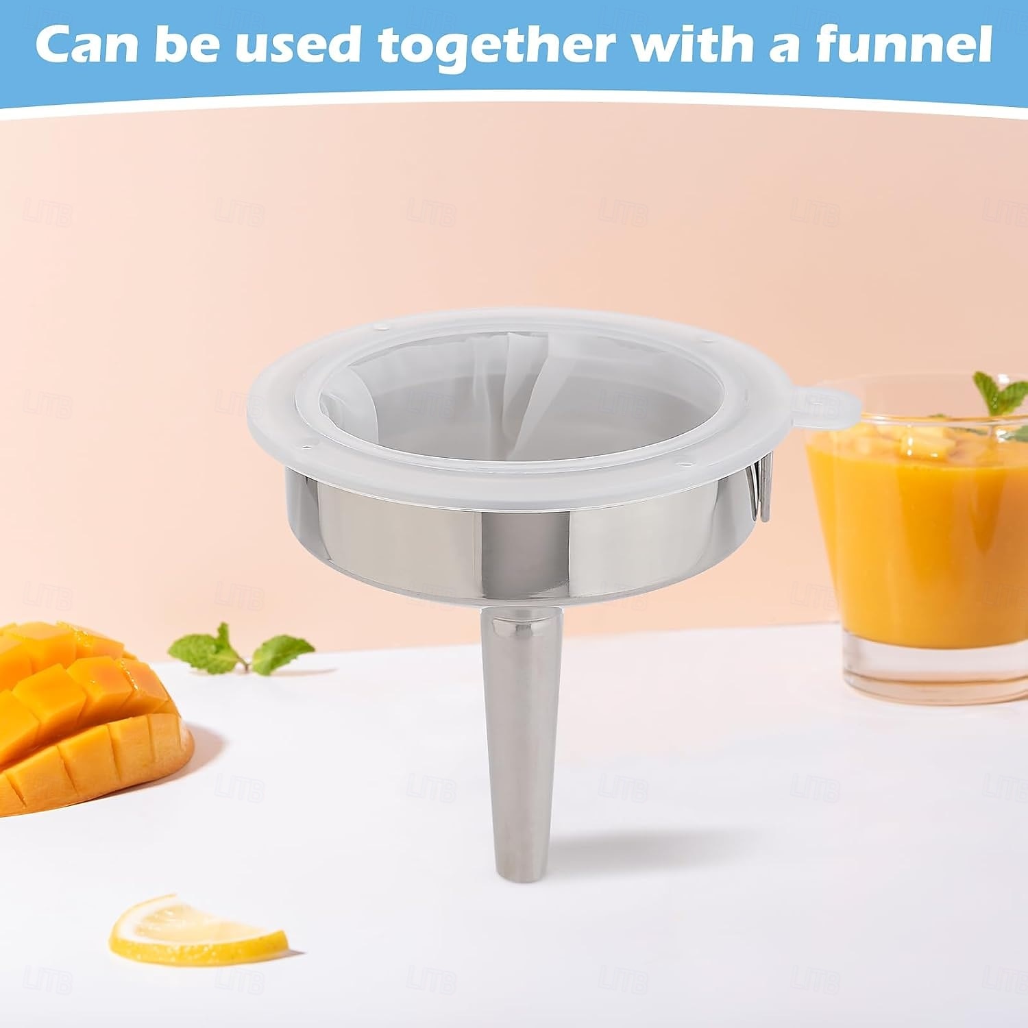 4 stuks 100 mesh/200 mesh/300 mesh/400 mesh herbruikbare nylon zeefzak voor melk, kaas, sap en koken fijne plastic zeef ideaal keukenvergietgereedschap 2025 - $16.99 –P5