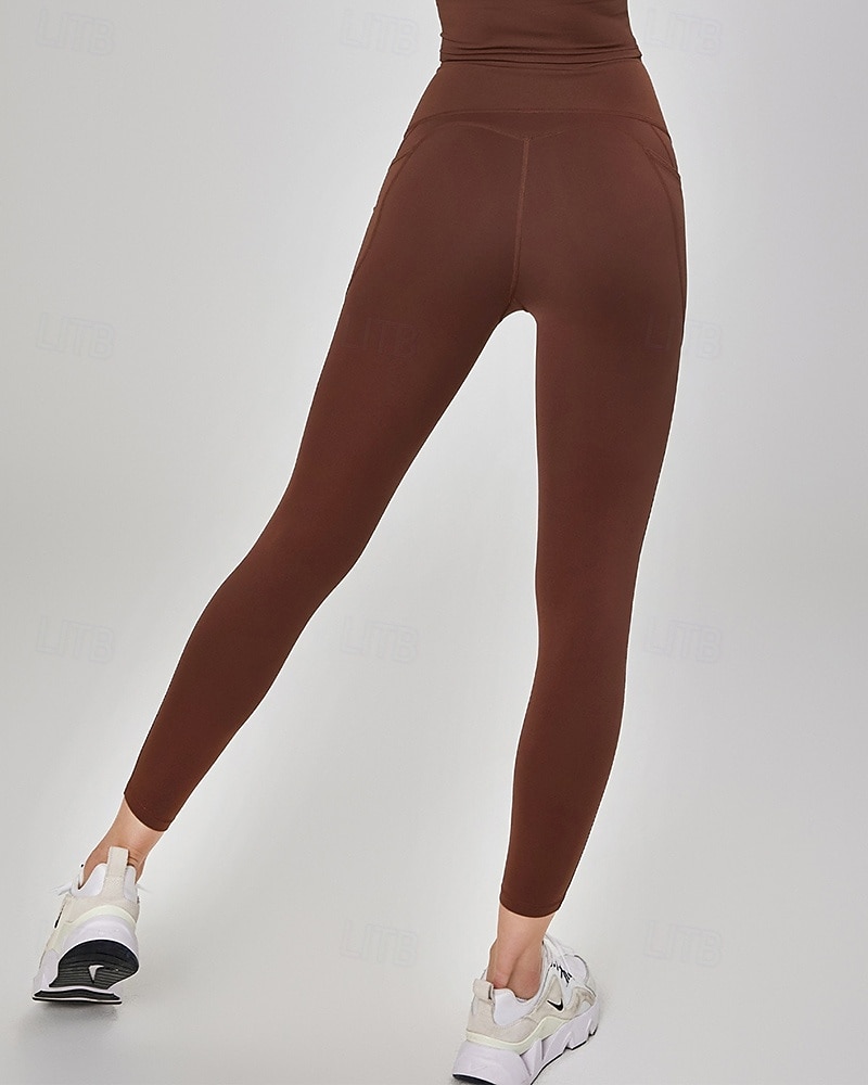 Per donna Pantaloni fitness Pantaloni da Pilates Pantaloni da yoga con tasche Leggero Vita Alta Palestra Pilates Zumba Pantaloni Rosa Caffè Autunno Gli sport Abbigliamento sportivo Micro-elastico del 2025 a $12.39 –P2