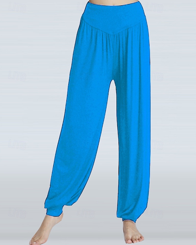 Dam Yogabyxor Harem byxor underbyxor Lättvikt Hög midja Gym Pilates Zumba Underdelar Svart Vit Rosa Huvudstad Höst sporter Sportkläder Microelastisk Lös passning 2025 - $16.49 –P8