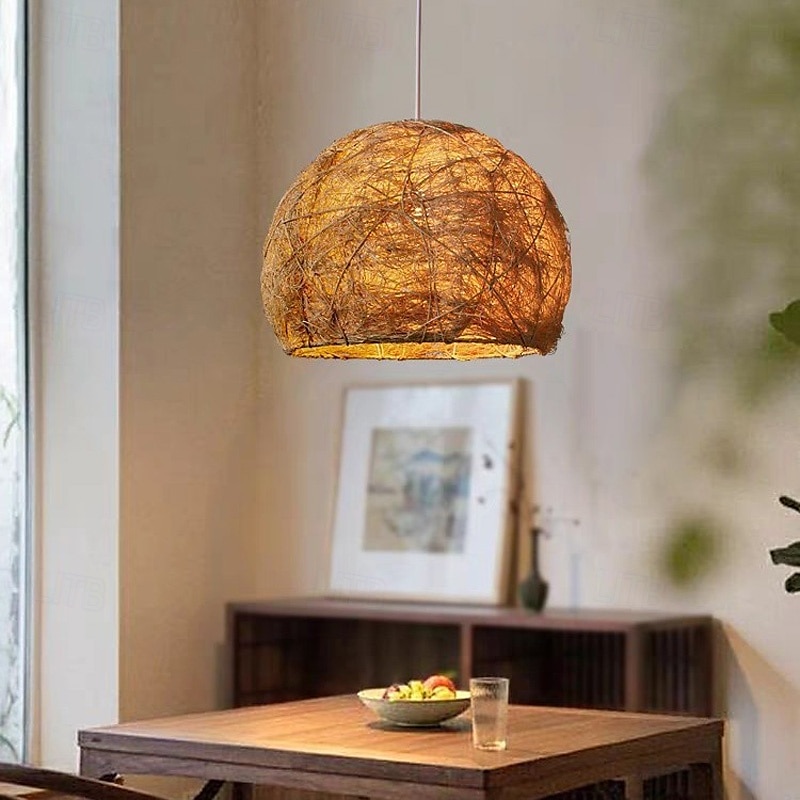 Люстра из ротанга в стиле ваби-саби, винтажная креативная люстра из ротанга ручной работы для гостиной столовой 2026 - $187.99 –P2