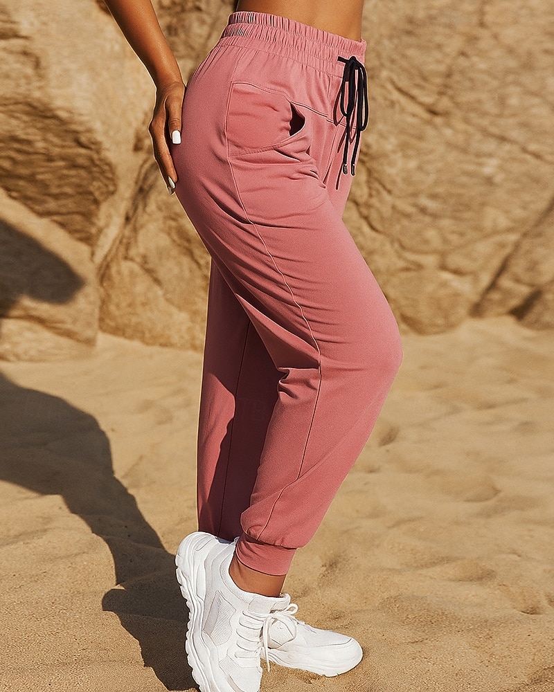 نسائي بنطلونات ركض بناطيل قصيرة سراويل رياضية رباط جيب بسحاب قيعان ملابس الرياضة الرياضة الجمنازيوم قابل للبسط متنفس بيلاتس ركض يوغا عادي ملابس رياضية ألبسة رياضية لون سادة أسود زهري أخضر داكن 2025 - $15.49 –P3