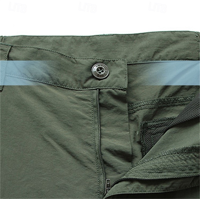 Voor heren Cargohosen Wandelbroek wandelbroek Buiten Normale pasvorm waterdicht Winddicht Sneldrogend Lichtgewicht Broeken / Regenbroek / Overbroek Zak Elastische taille Zwart Leger Groen 2025 - $28.99 –P3