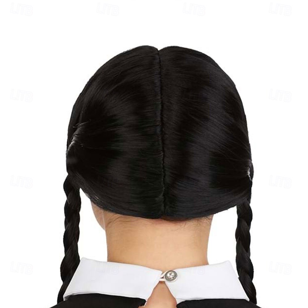 Parrucche Cosplay Nero Liscio Capelli Sintetici Lungo Parrucche Ragazze Parrucche Per la festa del 2026 a $25.99 –P2