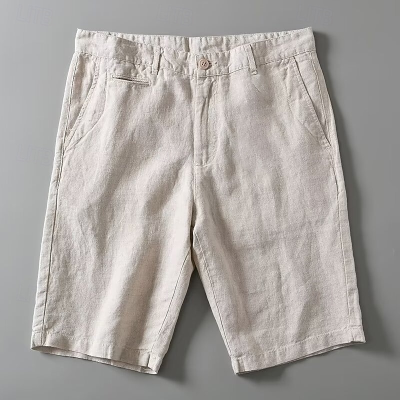Miesten Shortsit Liinavaatteet Kesähousut Rantahousut Napit Tasku Tavallinen Mukavuus Hengittävä Lyhyt Loma Pyhäpäivä Hiekkaranta Havaijilainen Boheemi Valkoinen Khaki 2026 - $24.99 –P11