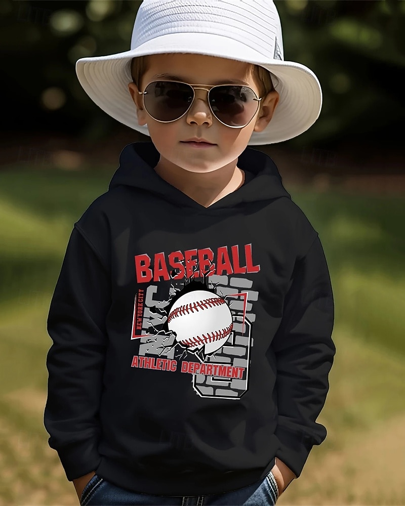 Pojkar 3D Grafisk Huvtröja Långärmad Vår Höst Mode Streetwear Barn 4-12 år Huva Utomhus Ledigt Dagligen Normal 2025 - $18.99 –P1