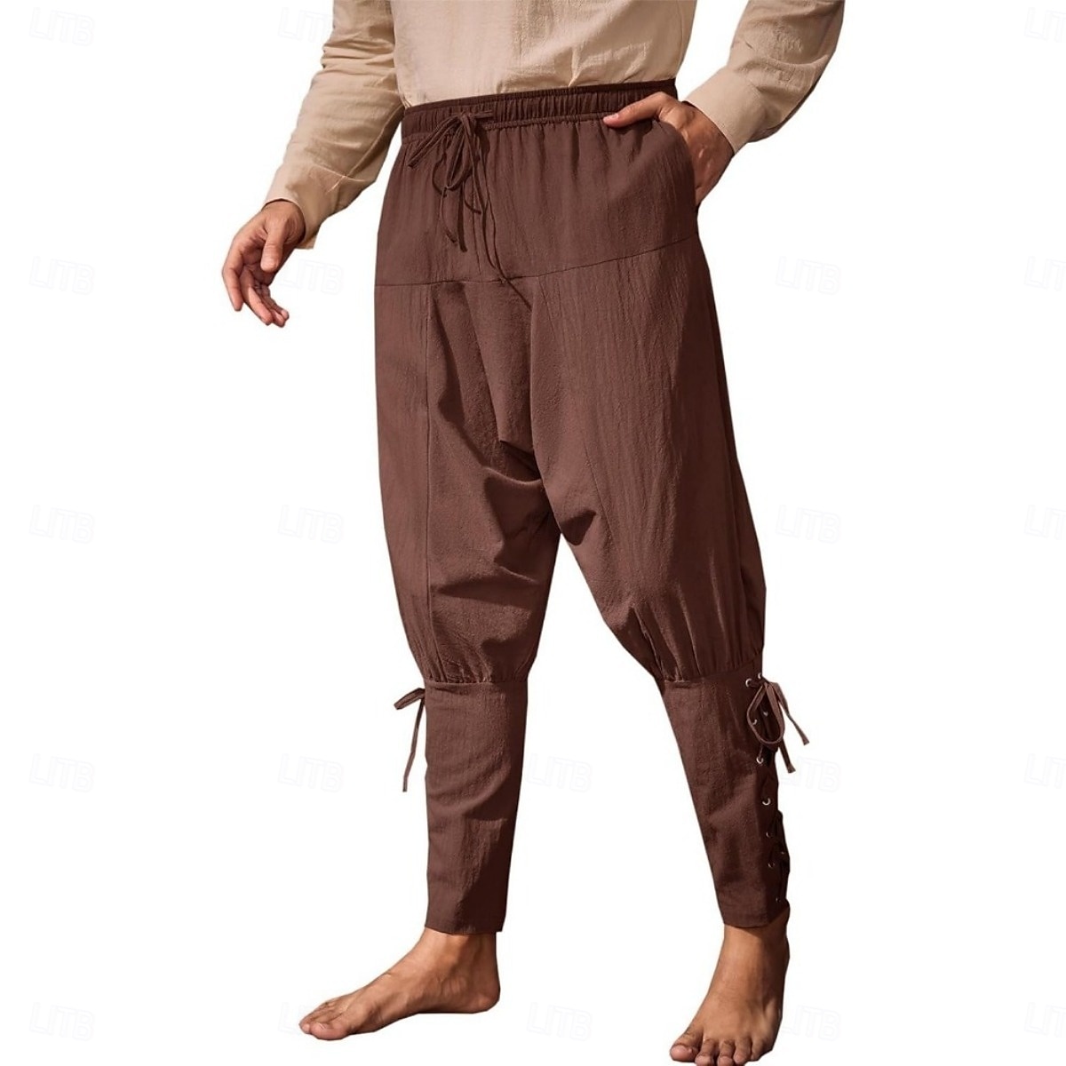 Punk és gótika Középkori Steampunk Nadrágok Egyenes lábú motoros nadrág Férfi Alkalmi / Napi Felnőttek Nadrágok 2025 - $24.99 –P10