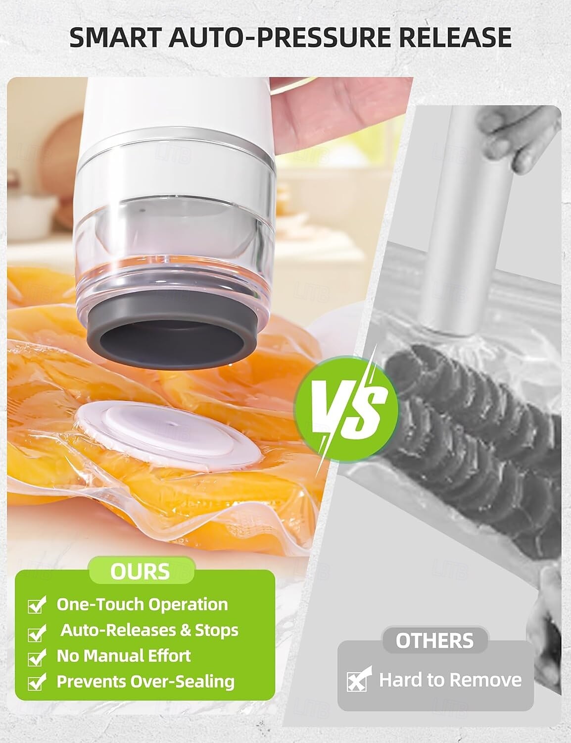Upgraded Handheld Vacuum Sealer for Food, Portable Vacuum Sealer Machine with Auto-Stop & Detachable Filter, 5X Freshness Lock 2025 - $55.99 –P10