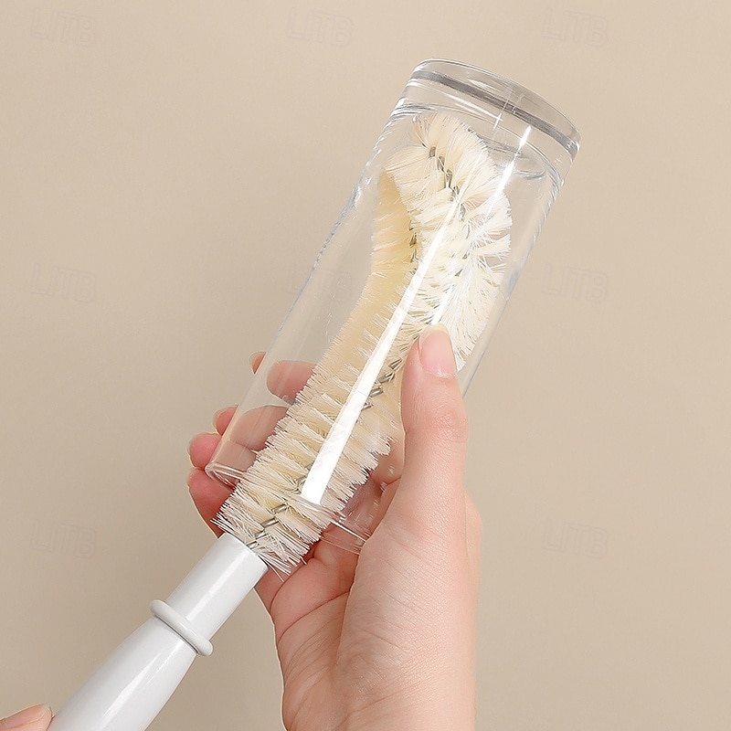 Spazzola per tazze, lunghezza 26 cm, per tazze e pentole, adatta per biberon, design a forma di L. del 2025 a $9.49 –P2