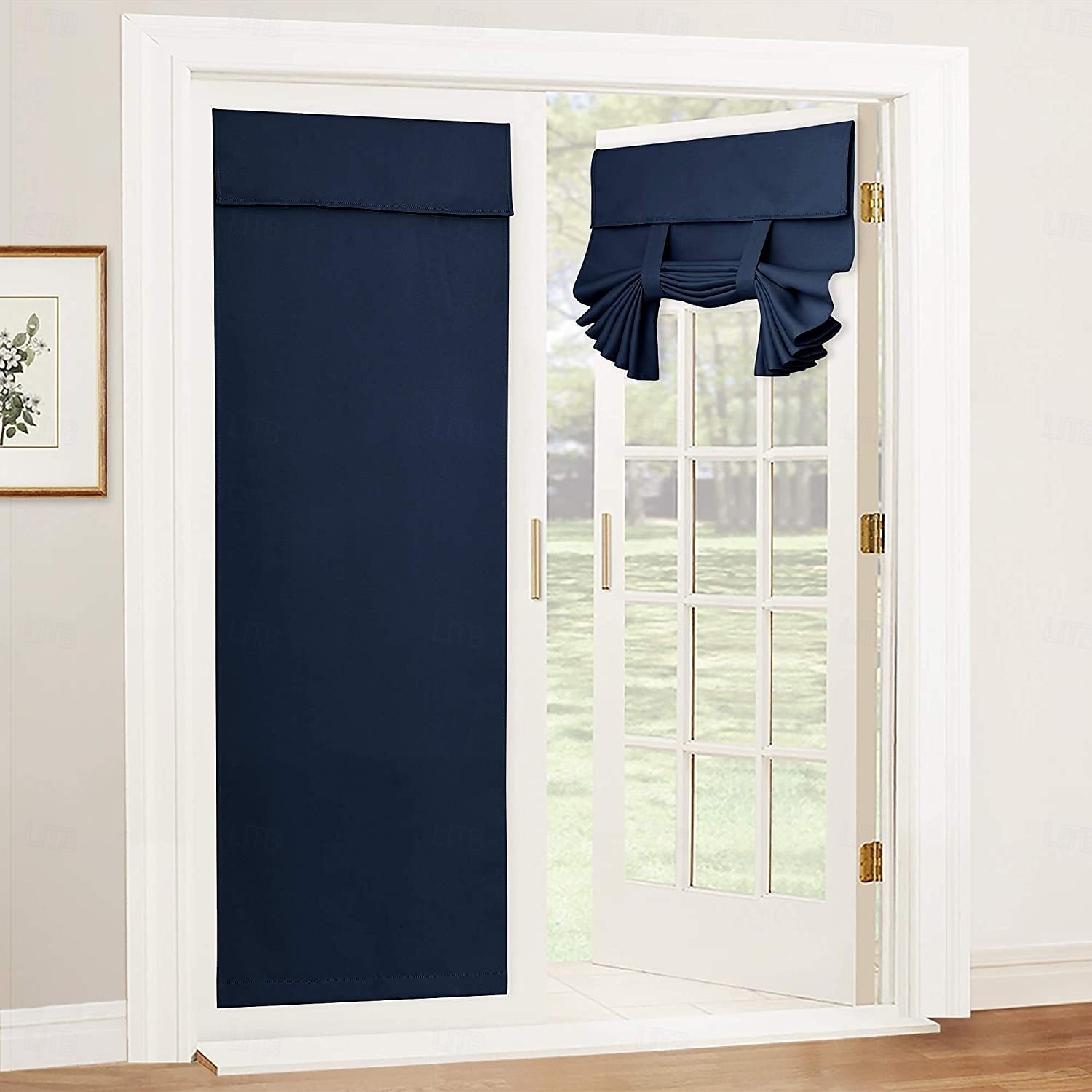 Cortina de Porta Francesa Sem Furos Cortina Blackout com Pregas de Lápis Cortinas Funcionais Filtradoras de Luz para Escritório e Casa 26X68polegadas(66X173CM) de 2025 por $16.99 –P6