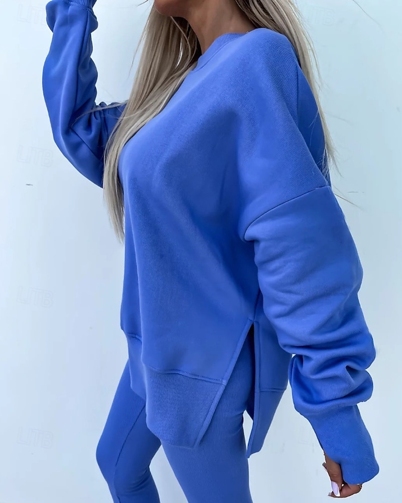 Damskie Dres Getry Bluza z kapturem Koronka Kieszeń na zamek Solidne kolory Zestawy odzież Jesień Magenta Czarny Siłownia Athleisure Bieganie Keep Warm Odporność na wiatr Długi rękaw Sport Odzie 2026 - $31.99 –P11
