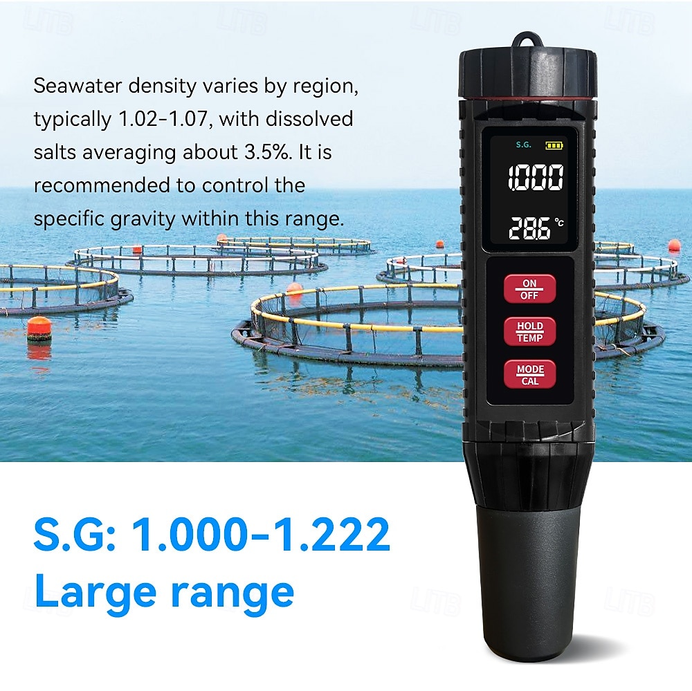 7-in-1 TDS Water Tester 0.01 High Accuracy Digital pH Meter PH/ TDS/ EC/ Salinity/ Temperature Tester PPM Water Tester for Drinking Water Hydroponics Plants Aquariums and Swimming Pools 2025 - $43.99 –P5