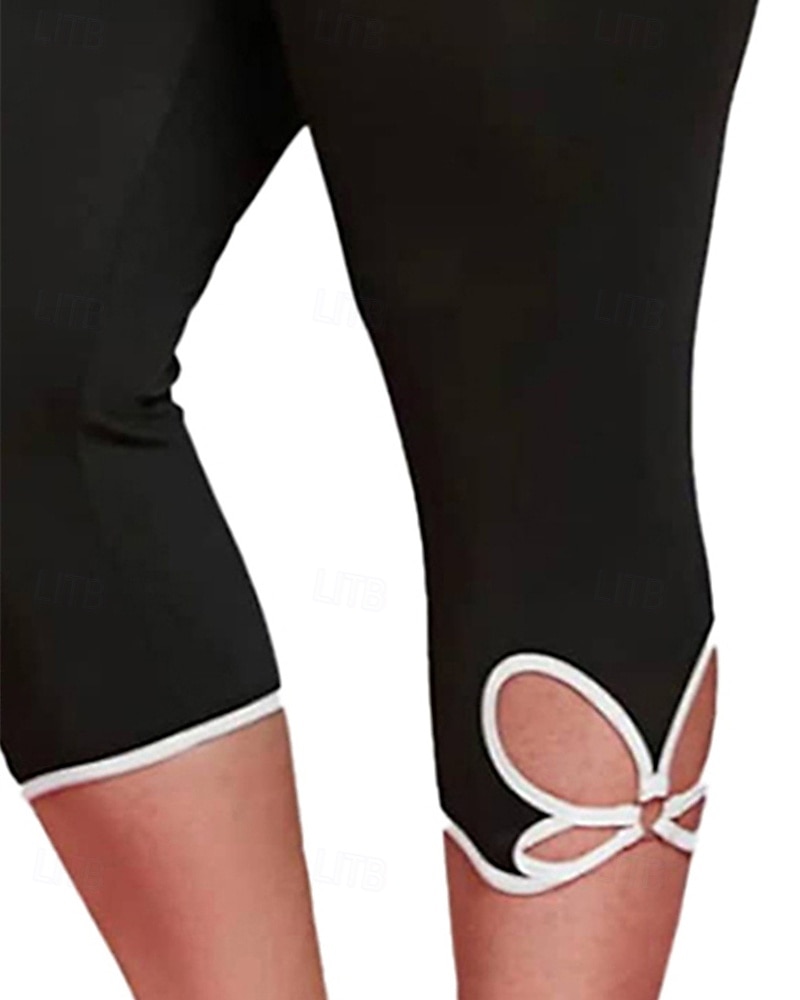 Női Capri nadrágok Leggingek Kényelmes leggings Alkalmi Sportruházat Borjú-hossz Magas derék Sima Rugalmas derék Lélegzési képesség Nyúlós Vakáció Utca Hétköznapi viselet Fekete Szürke Nyár Tavasz 2025 - $14.99 –P6