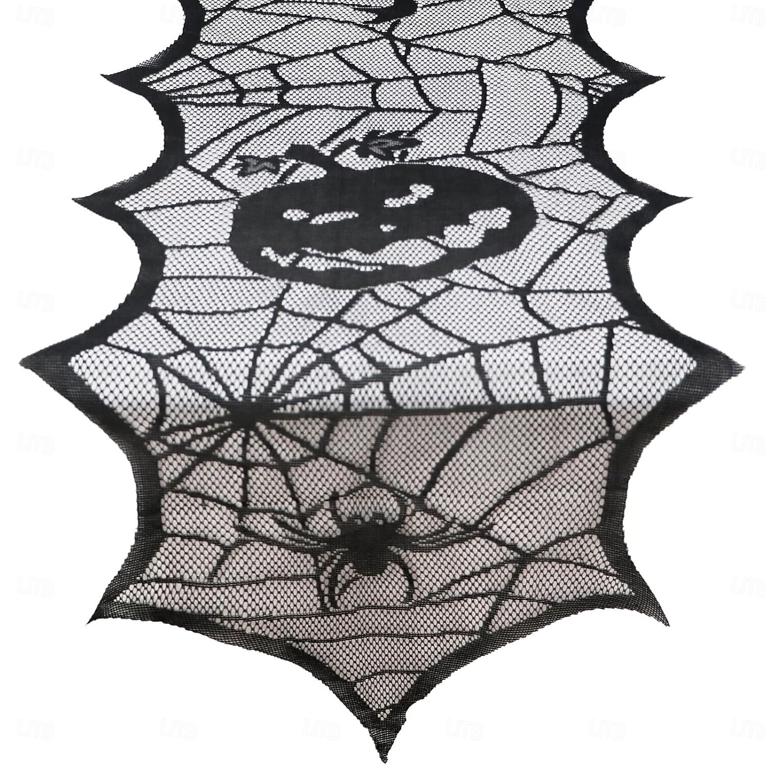 Crawling Spider Halloween Lace Table Runner and Mantle Scarf, Seasonal Halloween Decorations Table Runner 2025 - $6.49 –P2